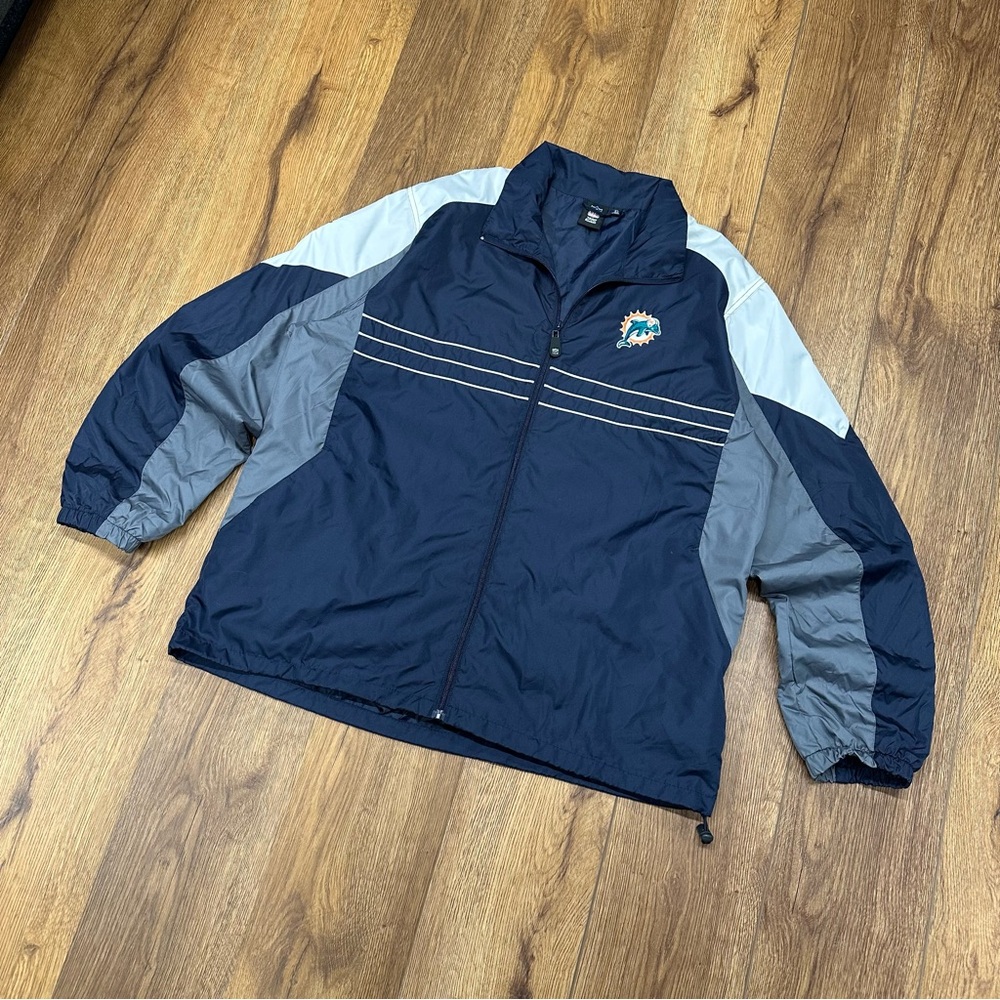 Miami Dolphins Navy Windbreaker Jacket